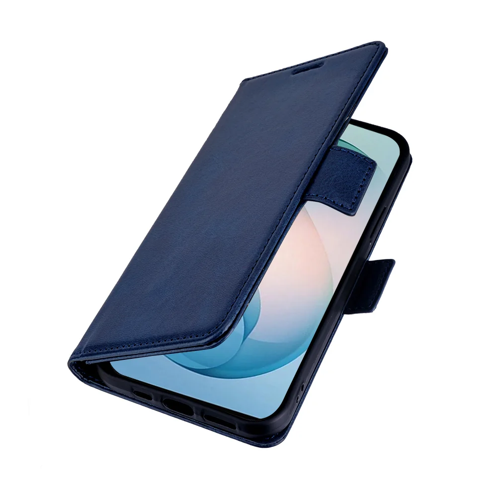 Blue QuantaCase — Partly closed flap