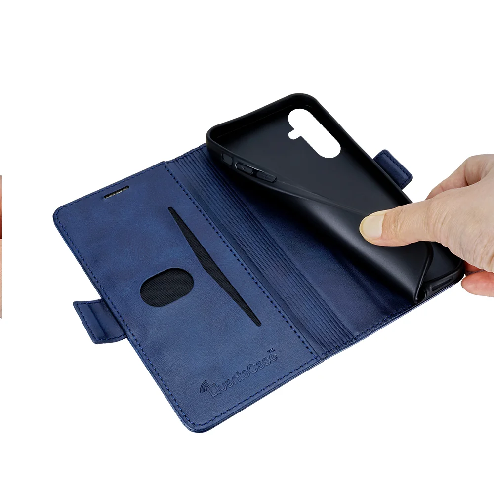 Blue QuantaCase — Flexible stand assembly