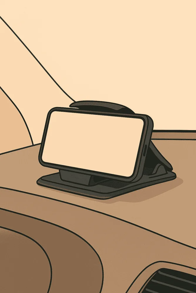 Set up before you drive. QuantaCase positioning illustration