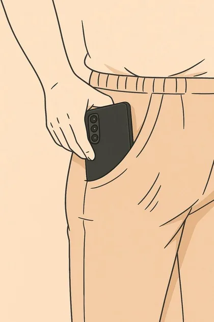 Think about how you carry it. QuantaCase positioning illustration