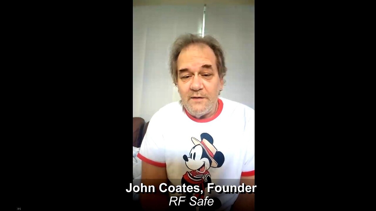 John Coates, founder of RF Safe, in the Freedom Hub recording